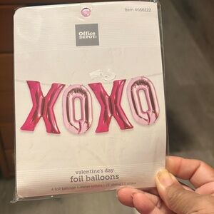 4 Pink Foil Balloon Banner